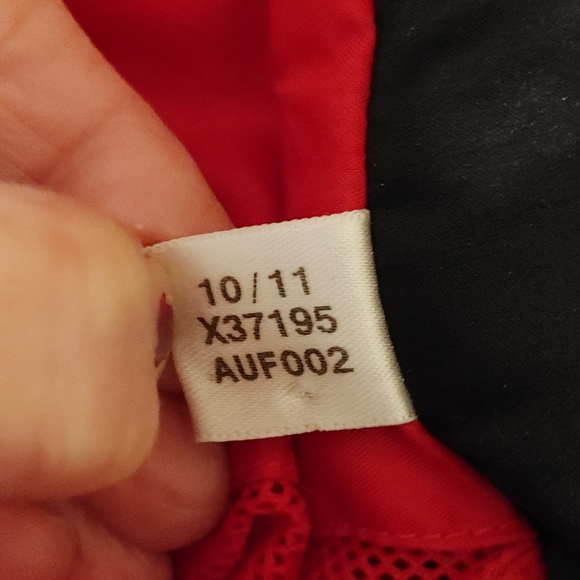 ADIDAS MENS DRIVE 2 WINDBREAKER FULL FRONT ZIP JACKET WITH STOWAWAY HOOD, RED M - Picture 12 of 14